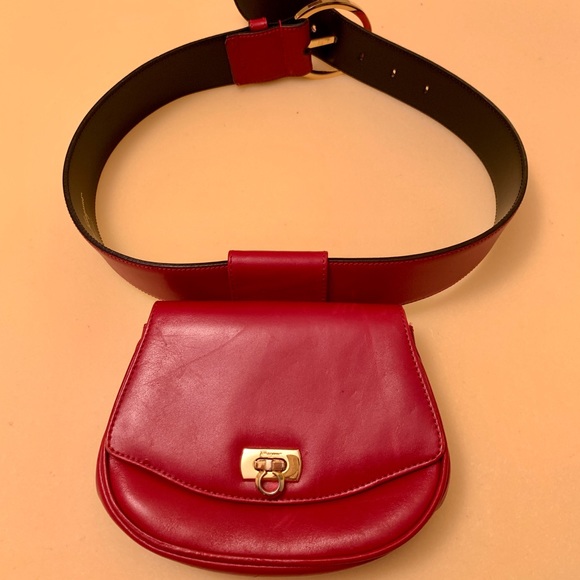 Salvatore Ferragamo Handbags - Vintage Ferragamo Leather Belt Bag